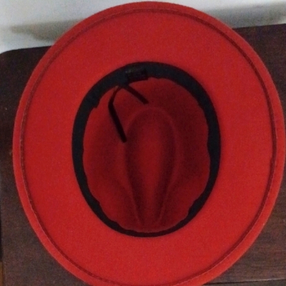 Stylish Rust Fedora Hat - Picture 4 of 5